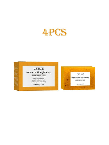 Ouhoe Kojic Acid Turmeric Soap – Brighten & Reduce Dark Spots